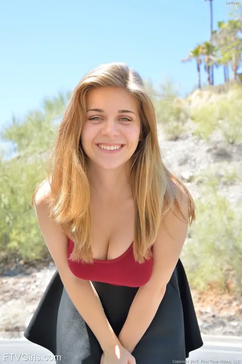 Natalie Austin: Busty Blonde Strips Off Her Skirt and Jogs Naked Outdoors – photo 4 of 20