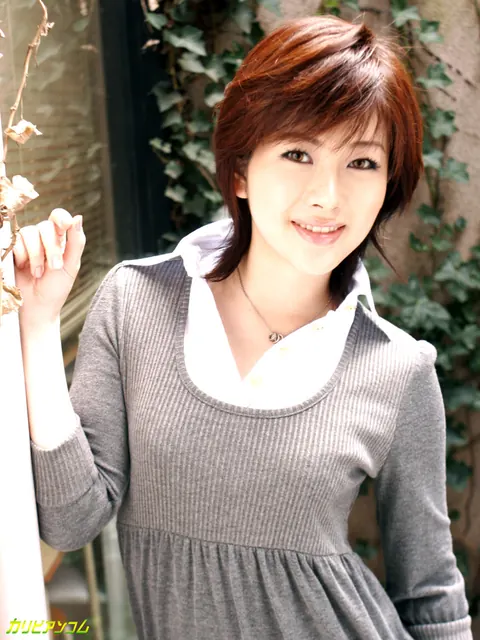 Petite Asian Redhead Secretary Gangbanged Outdoors – photo 1 of 12