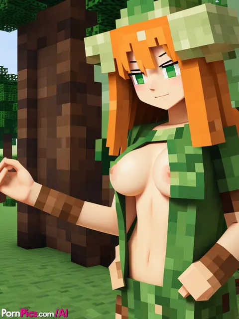 AI-Generated Redhead Shows Off Her Big Tits Outdoors – photo 1 of 10