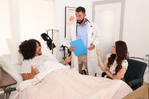Alison Rey: Brunette in a Skirt Fucks a Doctor While Her Husband Watches – photo 10 of 21