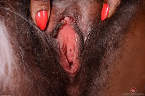 Chubby Ebony Babe in Panties Spreads Her Hairy Pussy – photo 21 of 21