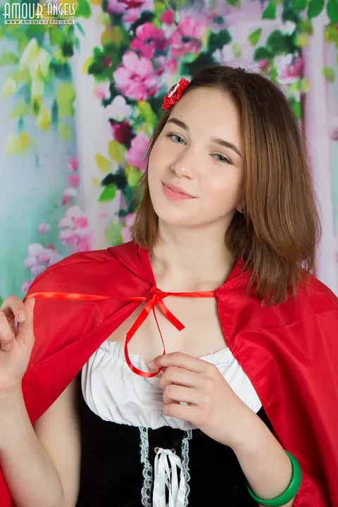 Slava Love: Brunette in Cosplay Socks Strips and Spreads Her Pussy – photo 2 of 20
