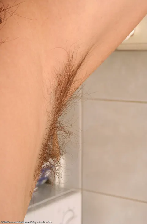 Brunette Strips and Spreads Her Hairy Pussy in the Kitchen – photo 12 of 20
