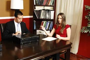 Bridgette B – Tall Tattooed MILF Takes Anal and a Cumshot in the Office