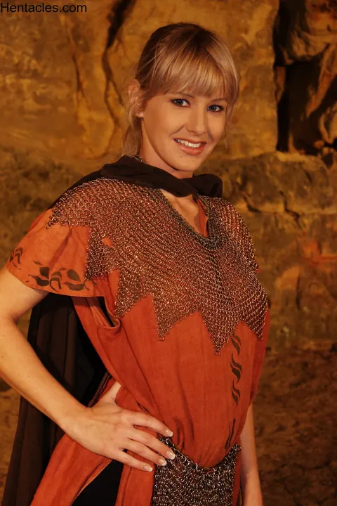 Blonde Poses in a Cosplay Costume Outdoors – photo 9 of 15