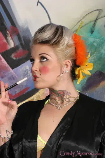 Candy Monroe – Busty Blonde in a Bikini Takes BBC While Her Lover Watches
