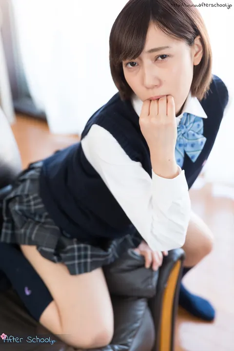Reina Fujikawa: Slim Japanese Babe with Big Tits Flashes Skirt and Pantyhose – photo 10 of 16