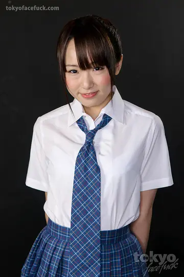 Ai Mizushima – Japanese Brunette in a Skirt Takes a Rough Deepthroat and a Facial