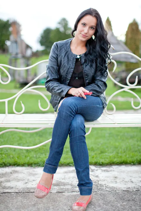 Mira B: Tall Brunette Strips Out of Her Jeans for a Centerfold Set – photo 20 of 21