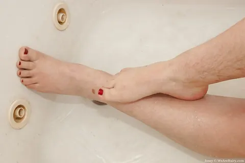 Hairy BBW with Big Tits Strips in the Bathroom – photo 11 of 16