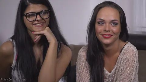 Angelina Wild: Hungarian Brunette in Glasses Sucks Cock in Public Bondage – photo 21 of 21