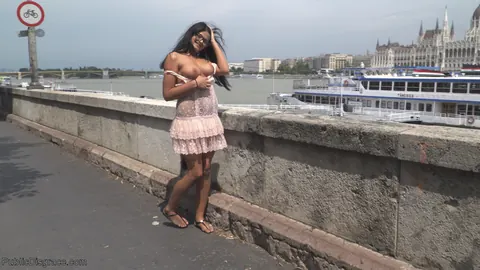 Angelina Wild: Hungarian Brunette in Glasses Sucks Cock in Public Bondage – photo 5 of 21