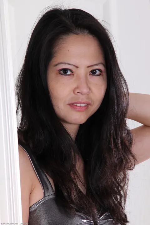 Ruby Grace: Busty Asian MILF Pulls Panties Aside and Spreads Her Shaved Pussy – photo 2 of 21
