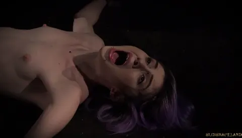 Noa Livia: Skinny Tattooed Slave in Bondage Masturbates and Spreads – photo 9 of 17