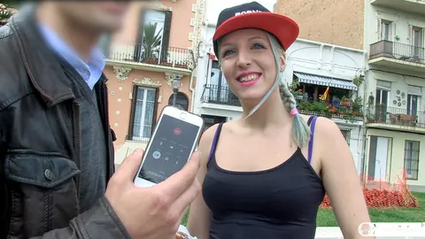 Liz Rainbow: European Blonde with Short Hair Fucks Outdoors – photo 11 of 17