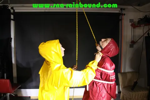Lesbian Bondage Kiss with Ball Gag and Restraints – photo 10 of 16