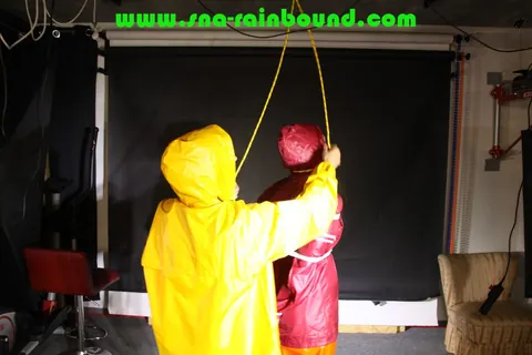 Lesbian Bondage Kiss with Ball Gag and Restraints – photo 11 of 16