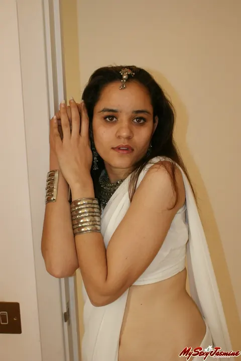 Jasmine Mathur: Asian Brunette in Panties Shows Her Small Natural Tits – photo 2 of 11