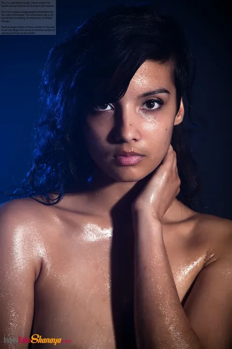 Indian Brunette Oils Her Big Natural Tits and Spreads – photo 14 of 16