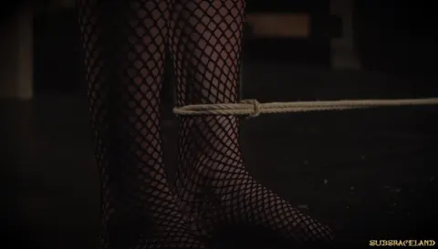 Angela Allison: Bound Brunette Sucks Cock and Takes a Toy – photo 1 of 19