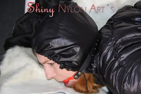Blonde in Latex Hogties Redhead for Lesbian Bondage – photo 9 of 16