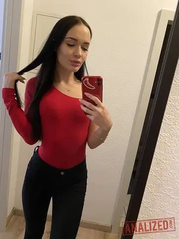 Petite Russian Brunette Strips and Spreads for Mirror Selfies