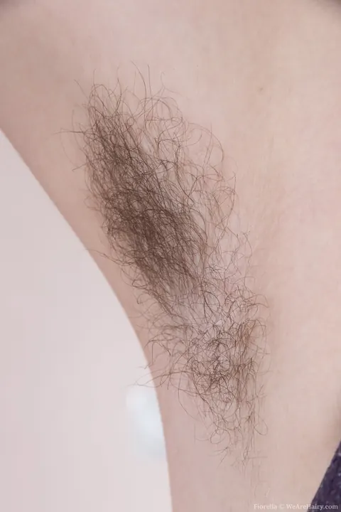 Thick Brunette in Lingerie Shows Her Hairy Pussy and Armpits – photo 1 of 18