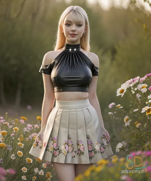 Busty Blonde AI-Generated Babe Strips and Spreads Outdoors – photo 9 of 20
