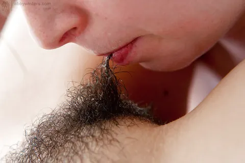 Redhead in Panties and Glasses Spreads Her Hairy Pussy – photo 7 of 16