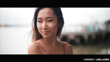 Asian Brunette with a Tattoo Gives a Blowjob and Gets Fucked Doggy Style
