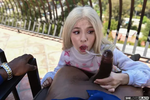 Kenzie Reeves: Petite Blonde in Shorts Rides BBC and Takes a Cumshot – photo 9 of 20