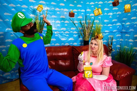 Leya Falcon: Thick Blonde MILF Takes Interracial Anal in Costume – photo 7 of 21