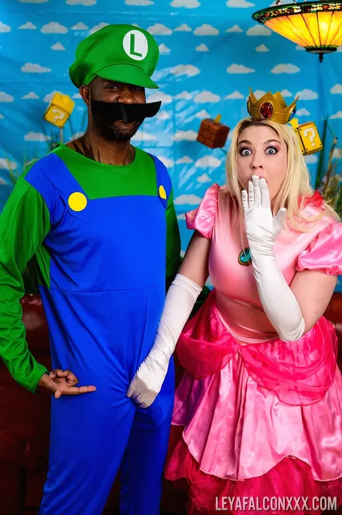Leya Falcon: Thick Blonde MILF Takes Interracial Anal in Costume – photo 3 of 21