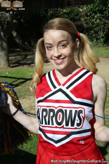 Alexia Gold – Blonde in Pigtails and Skirt Sucks and Rides BBC