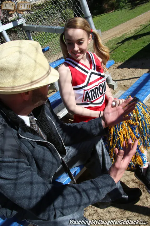 Alexia Gold: Blonde in Pigtails and Skirt Sucks and Rides BBC – photo 2 of 21