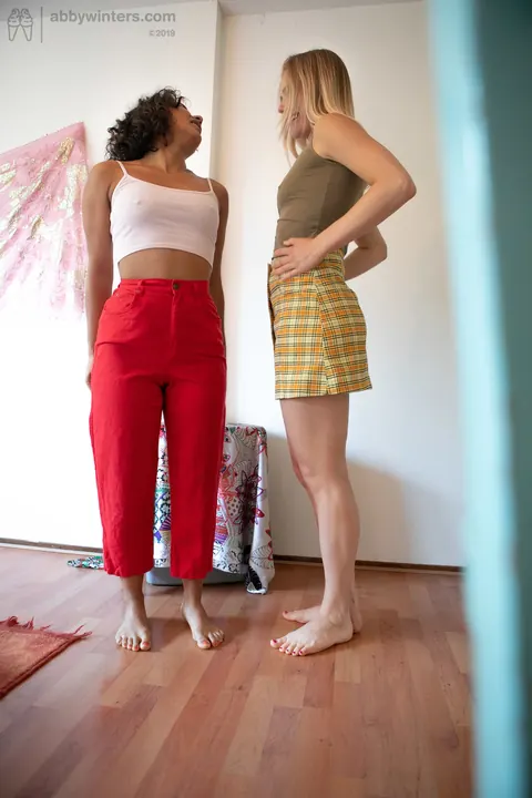 Rubi Valentine: Two Petite Hairy Latina Amateurs Undress Together – photo 18 of 21