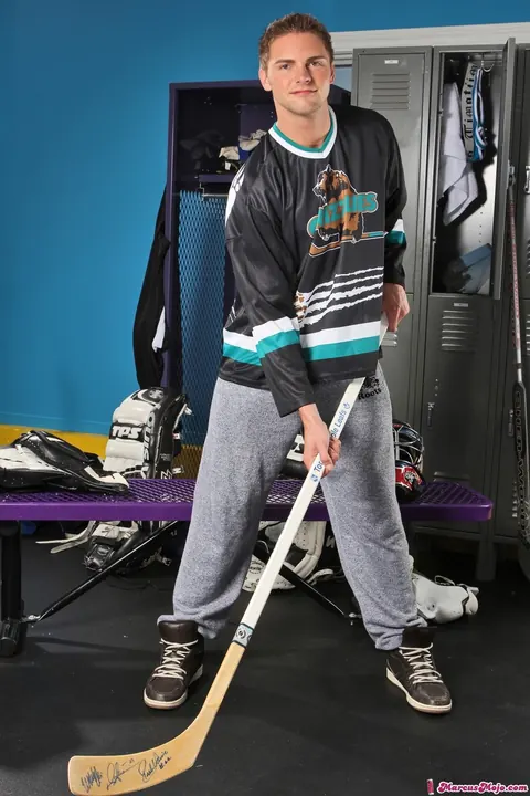 Two Men Suck and Fuck Missionary After Hockey Practice – photo 2 of 21