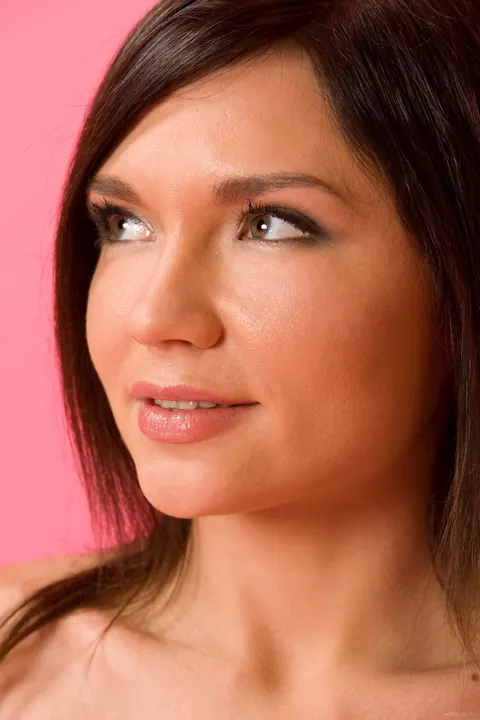 Katia A: Brunette Stands Nude, Lifts Breast and Runs Hands Down Body – photo 18 of 21
