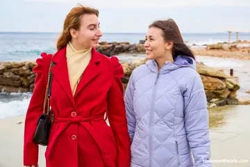 Lana Banana – Two Brunette Lesbians Scissor and Facesit on the Beach