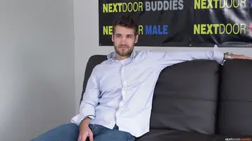 Man Strokes His Cock and Fingers His Ass Until He Cums