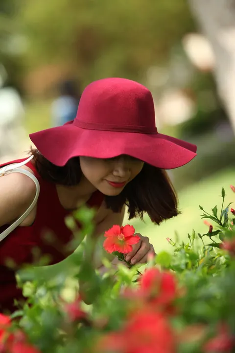 Petite Asian Woman Strips Out of Her Dress Outdoors – photo 4 of 21