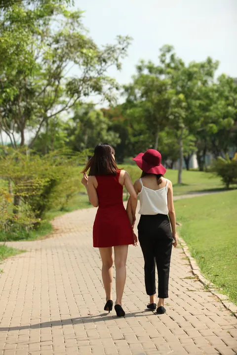 Petite Asian Woman Strips Out of Her Dress Outdoors – photo 10 of 21