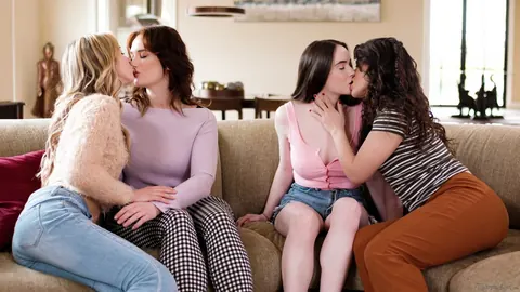 Aiden Ashley: Busty Latina MILFs Kiss, Lick Pussy and Facesit in Jeans – photo 3 of 15