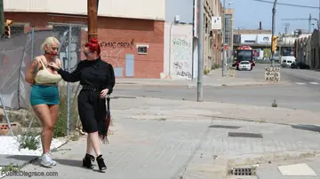Candela X – Busty Spanish MILF Bound and Fucked Anally in Public