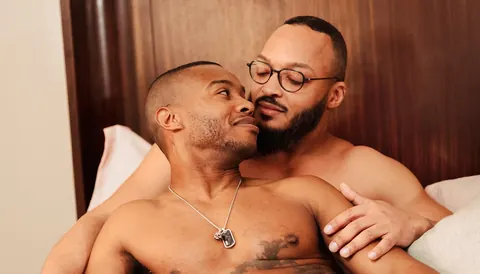 European Men Kiss and Cuddle Before a Group Fuck – photo 4 of 13