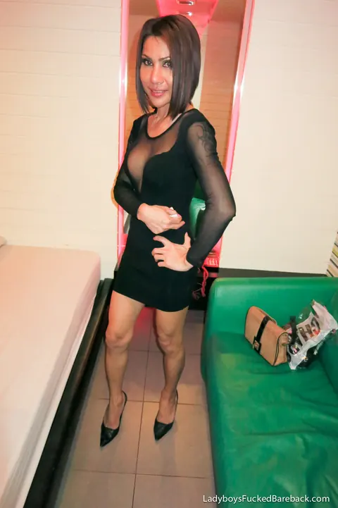 Thai Trans Woman Pulls Dress On After Bareback Anal – photo 17 of 17