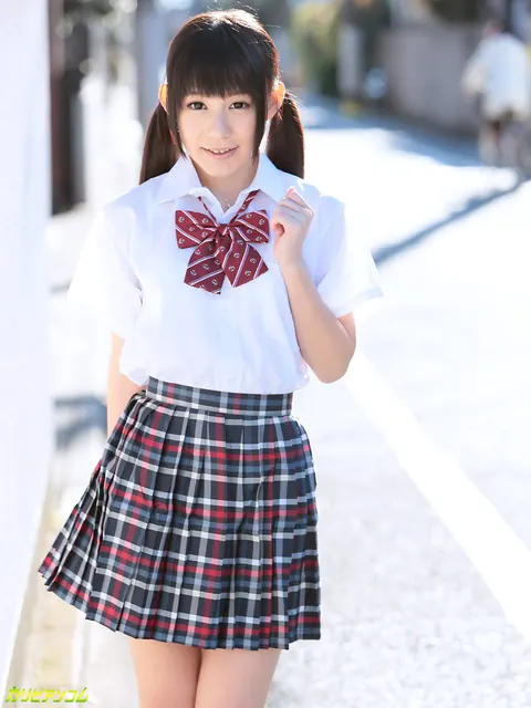 Marie Konishi: Petite Asian Babe in Uniform Takes Anal and Gets Fingered – photo 1 of 20