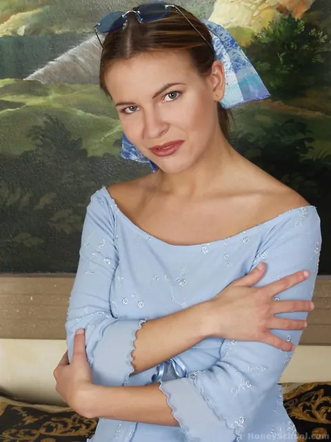 Alena Sibilova: Hungarian Brunette Eases Legs Apart and Fingers Her Pussy – photo 3 of 21
