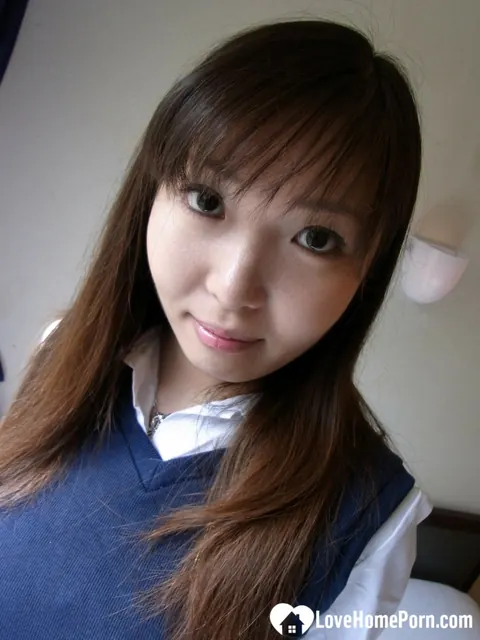Haruka Ohsawa: Petite Asian Brunette Spreads Her Legs in Panties and Socks – photo 13 of 21