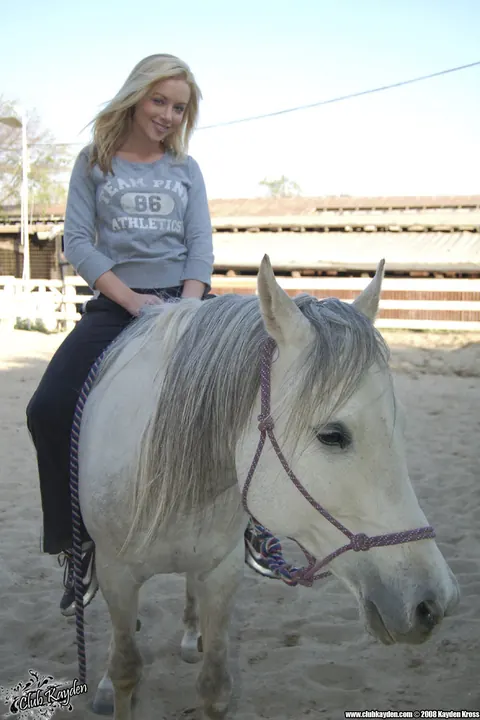 Kayden Kross: Busty Blonde MILF Poses Outdoors at the Ranch – photo 18 of 20